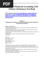 Advanced Financial Accounting 11th Edition Christensen Test Bank Download