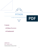 Chapter - 1 - Python Overview and Fundamentals