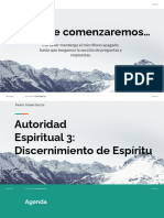 Autoridad Espiritual 3 - Dicernimiento