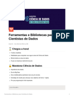 Ferramentas e Bibliotecas para Cientistas de Dados