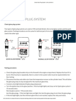 Check Glow Plug System 