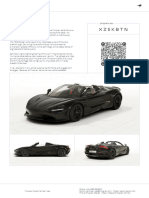 McLaren 750S Spider Order XZ5KBTN Summary 2023-09-01