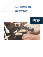 Recetario Personal de Bebidas Cafe