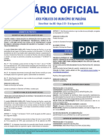 Diário Oficial: Atos Públicos Do Município de Paulínia