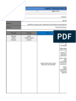 MATRIZ CARACTERIZACION PROCESO Elaboracion Chocolate