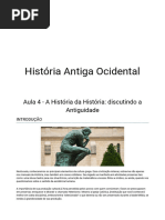 Aula 4 - A História Da História, Discutindo A Antiguidade