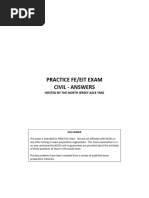 Fall 2016 Practice FE Exam Solutions