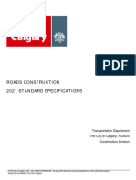 Roads Construction 2021 Standard Specifications