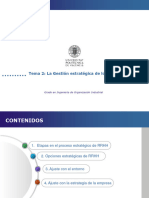 Tema2. La Gestión Estrátegica de Los RRHH