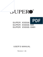 Super X5Ss8-Gm Super X5Sse-Gm Super X5Sse-Gmii: User'S Manual