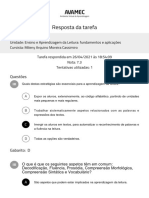 Resposta-Questionario-04. Quizz Ensino e Aprendizagem Da Leitura - Fundamentos e Aplicações