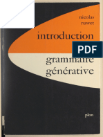 Livre Grammaire Générative