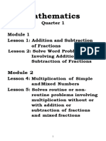 Mathematics Week 1 and 2