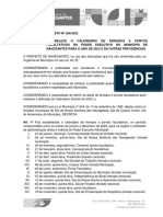 Decreto N 3692022feriados e Pontos Facultativos 2023