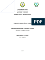 03 - Descripcion de Puesto de La Facultad de Humanidades