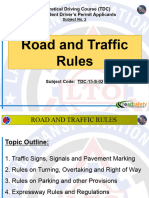 TDC-15-S-02 Road and Traffic Rules