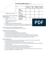 Intro To Cells and Microscopy Note Packet