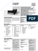 Panel Meters and Controllers Controller For Pulse Signals Type MDI 40 TF