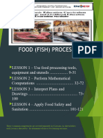 FOOD (FISH) PROCESSING Lesson 1 and 2