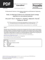 Study of Tribological Behavior For Chromium Based