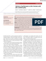 Capacidad para Caminar y Predictores Del Rendimiento en La Prueba de Caminata de 6 Minutos en Adultos Con Parálisis Cerebral Espástica