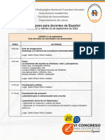 Programa VI Congreso para Docentes de Español 2023