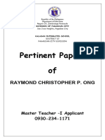 Pertinent Papers Cover Page