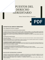 Supuestos Del Derecho Hereditario