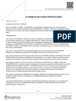 Comisión Nacional de Trabajo en Casas Particulares: Convocatoria para Subir Salarios