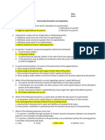 Quiz - Dissolution and Liquidation (Answers)