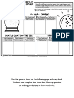 Predicting Student Recording Sheet