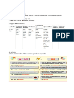 Determiners Notes