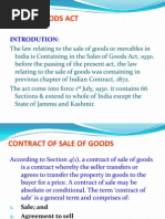 Sale of Goods Act: Introdution