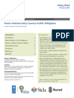 Plastic Pollution Policy Country Profile Philippines