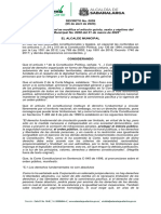 Decreto 0039 Del 5 de Abril de 2023 Por Medio Del Cual Se Modifica El Articulo Quinto Sexto y Septimo