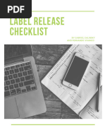 Label Release Checklist