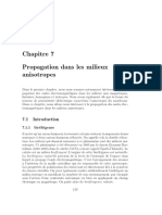 Propagation Milieux Anisotropes