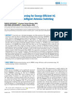 Reinforcement Learning For Energy-Efficient 5G Massive MIMO Intelligent Antenna Switching