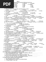 Tests Review Unit 456 English 10