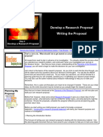 Develop A Research Proposal