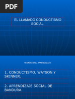 Conductismo y Aprendizaje Social