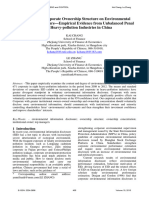 The Effects of Corporate Ownership Structure On Environmental Information Disclosure-Empirical Evidence From Unbal