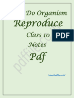 How Do Organism Reproduce Notes PDF