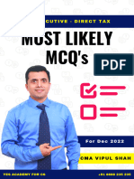 Direct Tax Mcq's