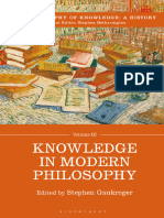 The Philosophy of Knowledge A History. Volume III, Knowledge in Modern Philosophy (Stephen Cade Hetherington, Nicholas D. Smith Etc.)