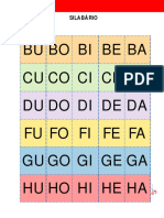 Atividade para Recortar Sobre Silabário PARA BAIXAR
