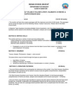 Class 9 - Half Yearly Examination - 2023 - Portions and Blueprint