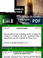 Slides Da Lição 12 Sendo A Igreja Do Deus Vivo PR Caramuru Afonso