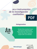 Técnicas e Instrumentos de La Investigación Cualitativo