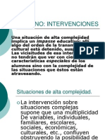 Intervenciones en Situaciones de Alta Complejidad